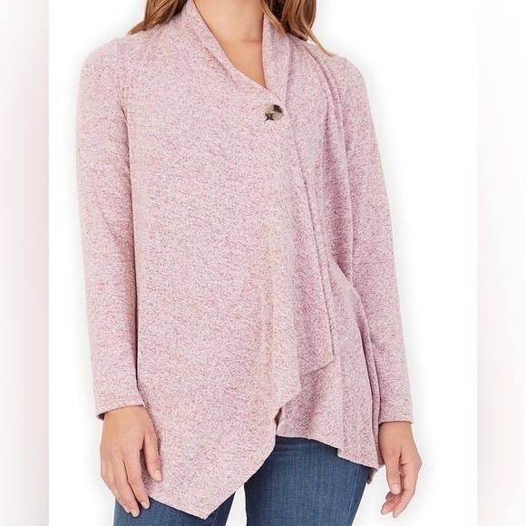 Apt. 9 button front drape cardigan - Picture 1 of 7